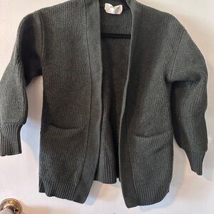 Cozy Dark Green Cardigan